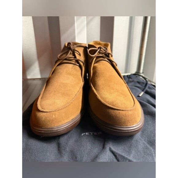 Peter Millar Boots Men’s Crown Crafted Excursionist Lace Up Derby Brown 10.5